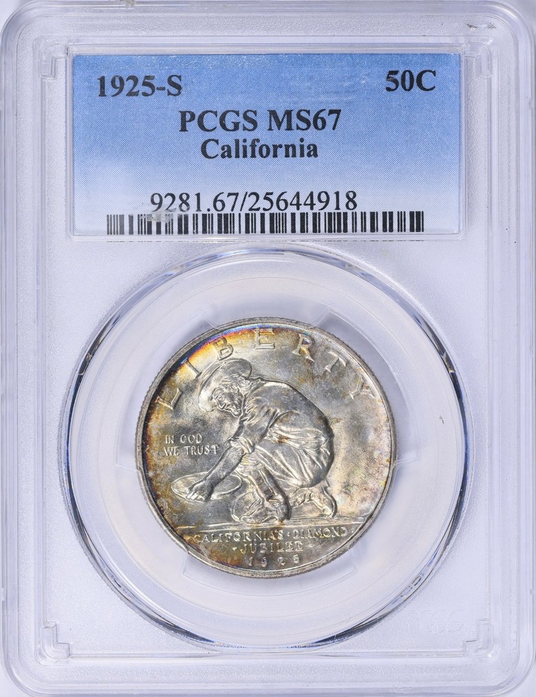 1925-S California Half Dollar MS-67 PCGS Certified