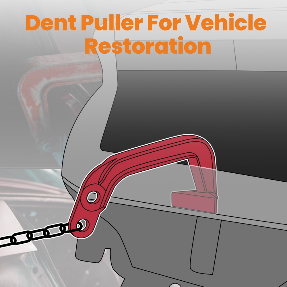 6 TON Deep Hook Clamp Auto Body Frame Jumbo Puller Pulling Set 19inch Long