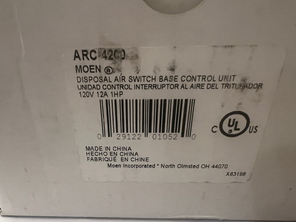 Moen Arc-4200 Garbage Disposal Air Switch Controller Base