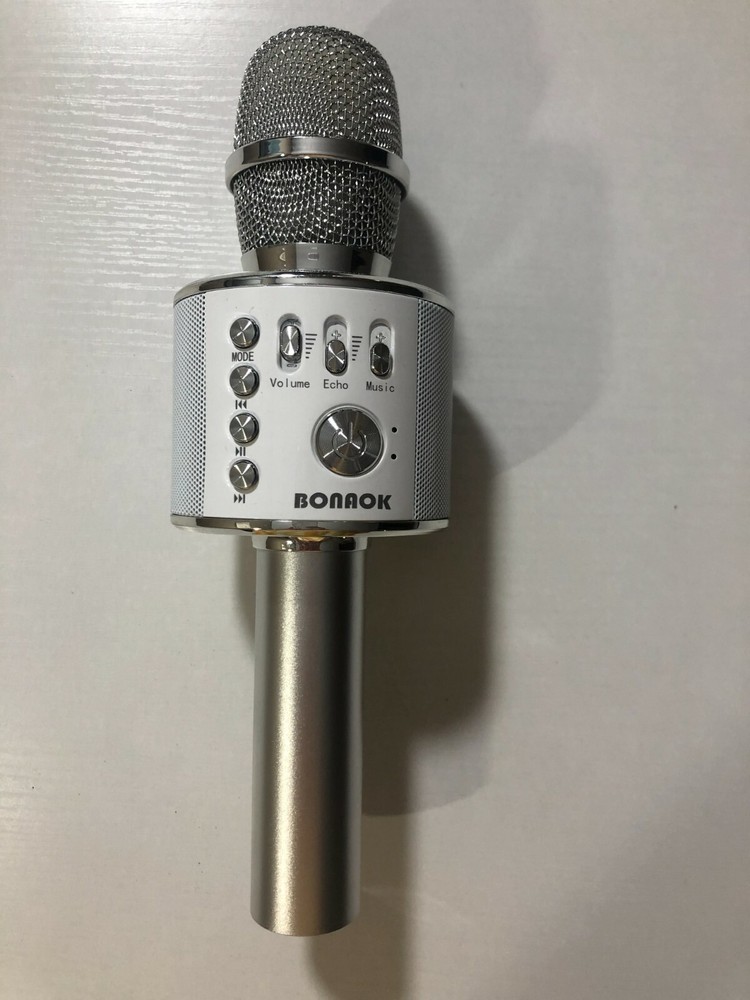 Bonaok - Wireless KARAOKE MICROPHONE - Silver