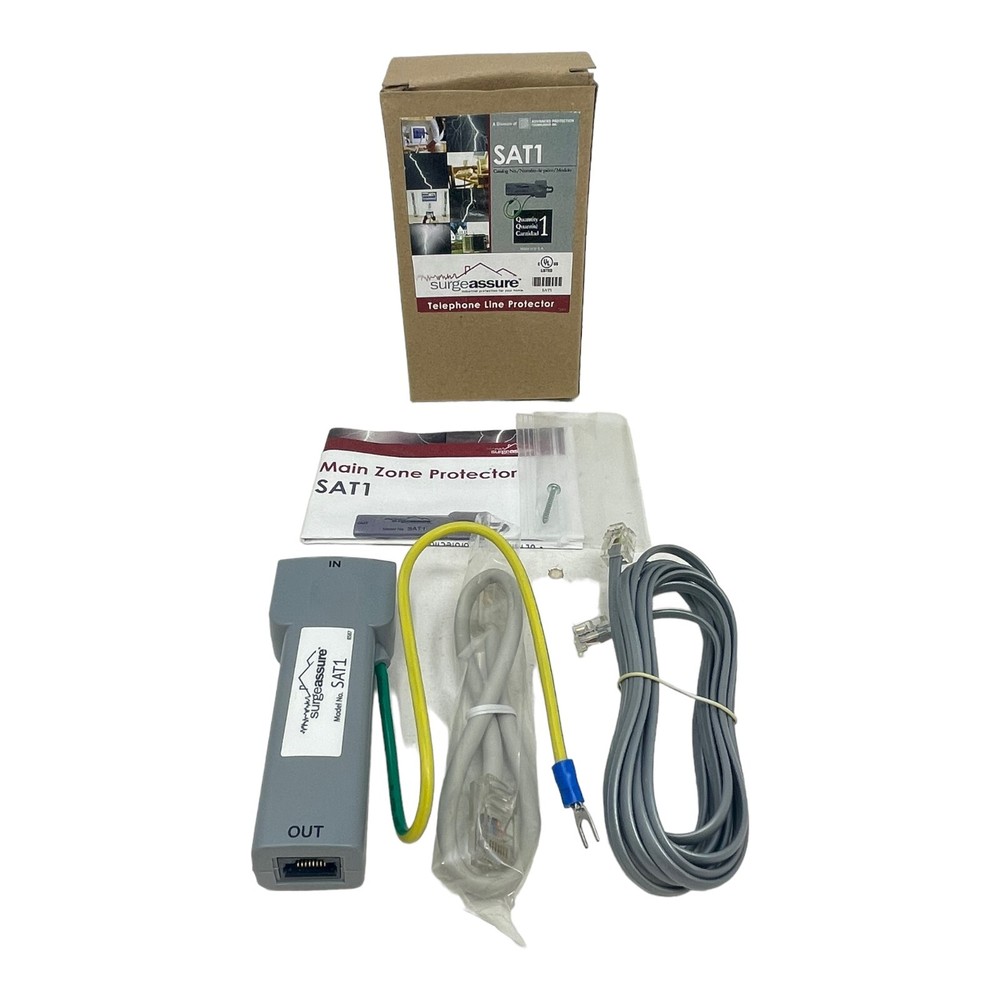 ADVANCED PROTECTION SAT1 SURGEASSURE TELEPHONE LINE PROTECTOR NEW/NOS