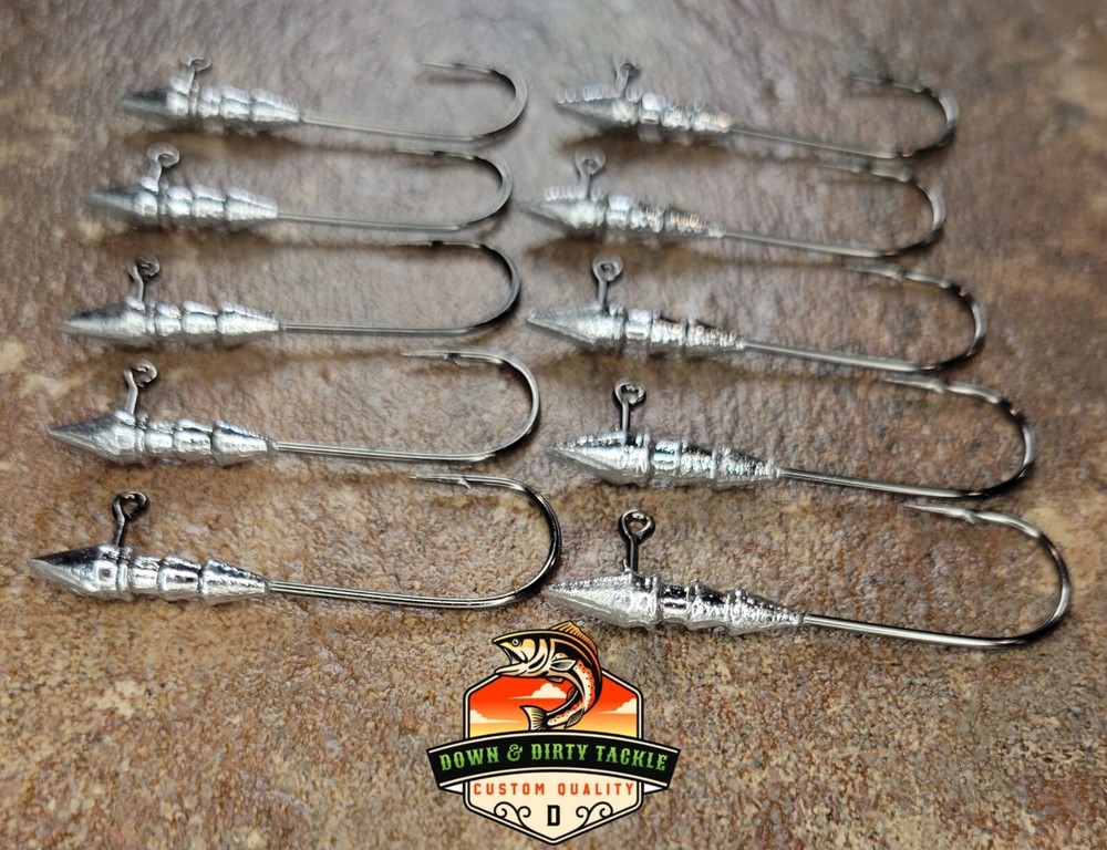 Hover Jig 1/16 Ounce, 10 Pack, 2/0 Hook, Strolling Jig