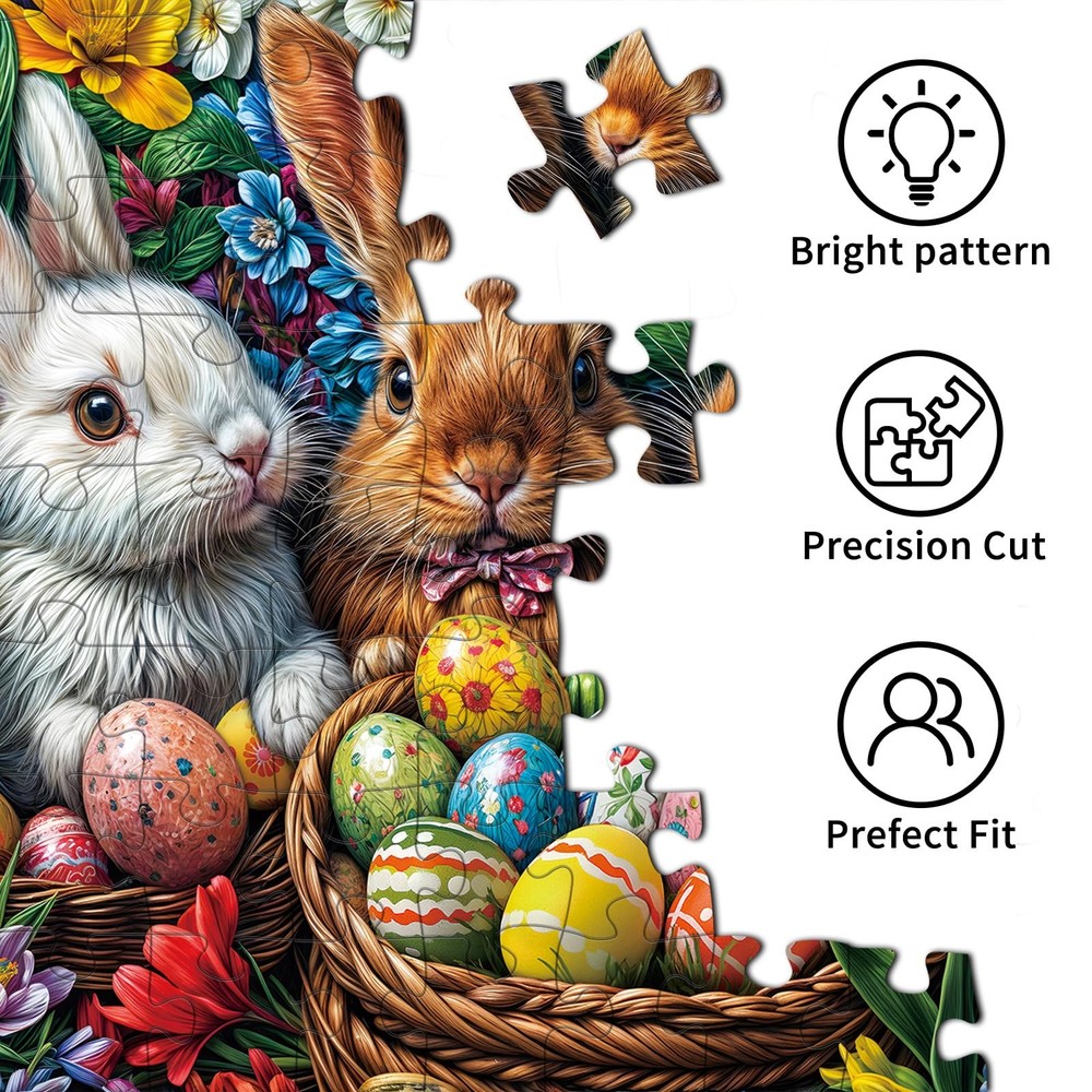 TangComplete - Easter Eggs Puzzles for Adults 1000 Pieces, Jigsaw
