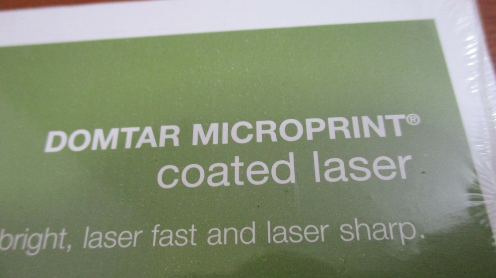 DOMTAR MICROPRINT COATED LASER MATTE COMPUTER PRINTER PAPER~25 Sheets