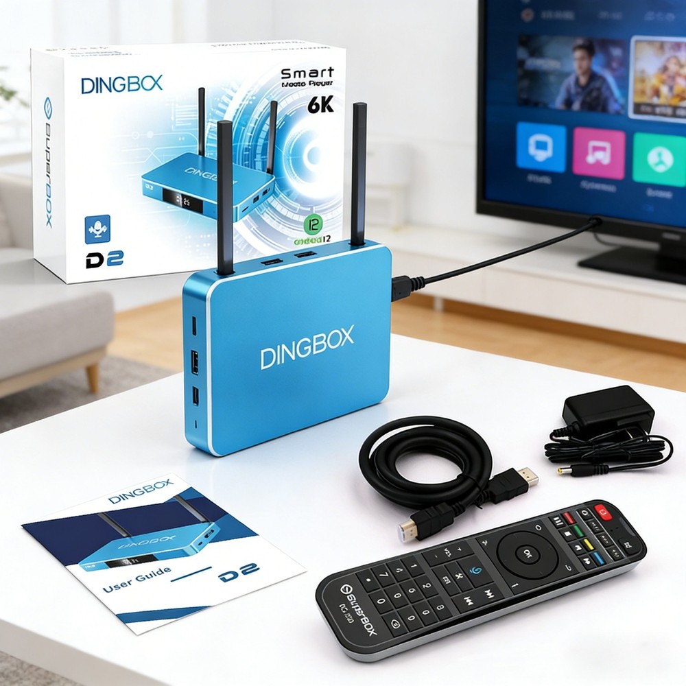 Same Day Shipping Dingbox D2 6K - 24/7 Extended Warranty Android WiFi Box