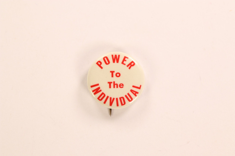 Power To The Individual Pinback Button