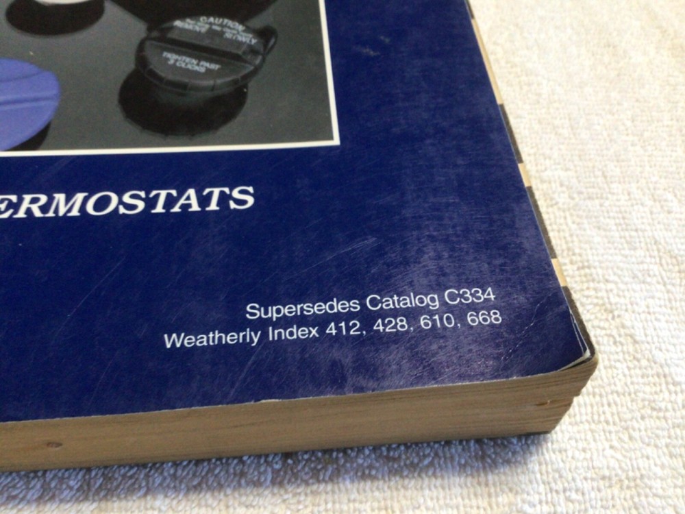 Vintage Stant Caps & Thermostat Catalog. Dated 1999