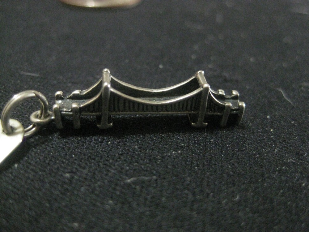 Sterling Silver Mackinaw Bridge Charm