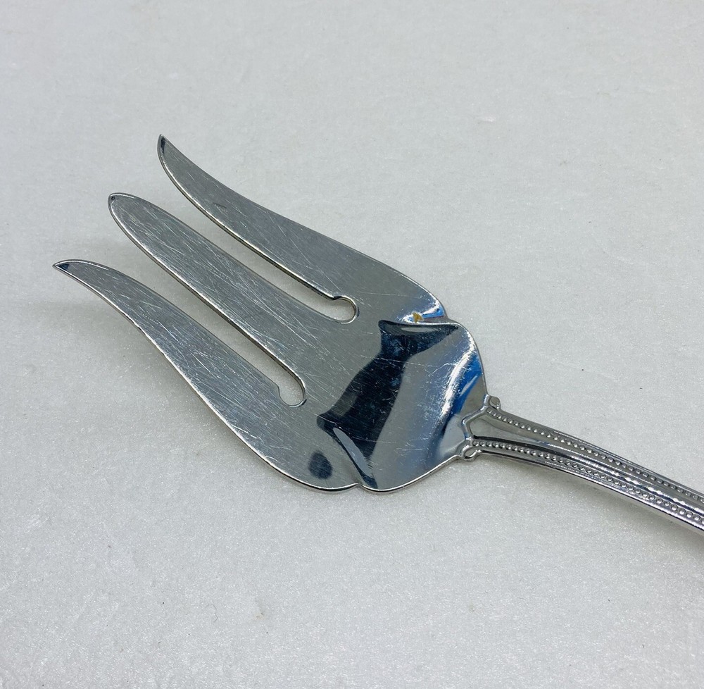Vintage Oneida Serving Fork Stainless Steel 9” Large Canada Flatware 29
