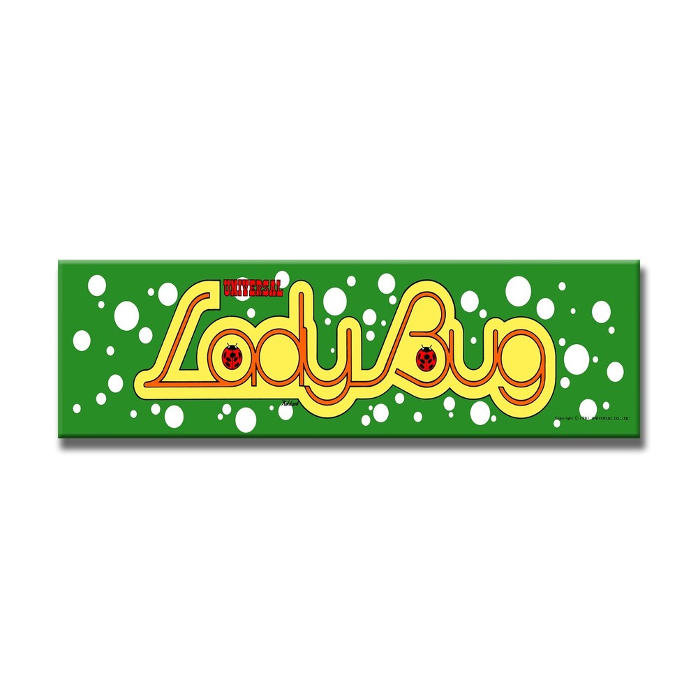 Lady Bug Premium Arcade Marquee Restoration Backlit Sign Insert