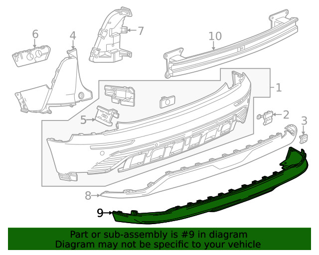 Genuine GM Valance Panel 26393065