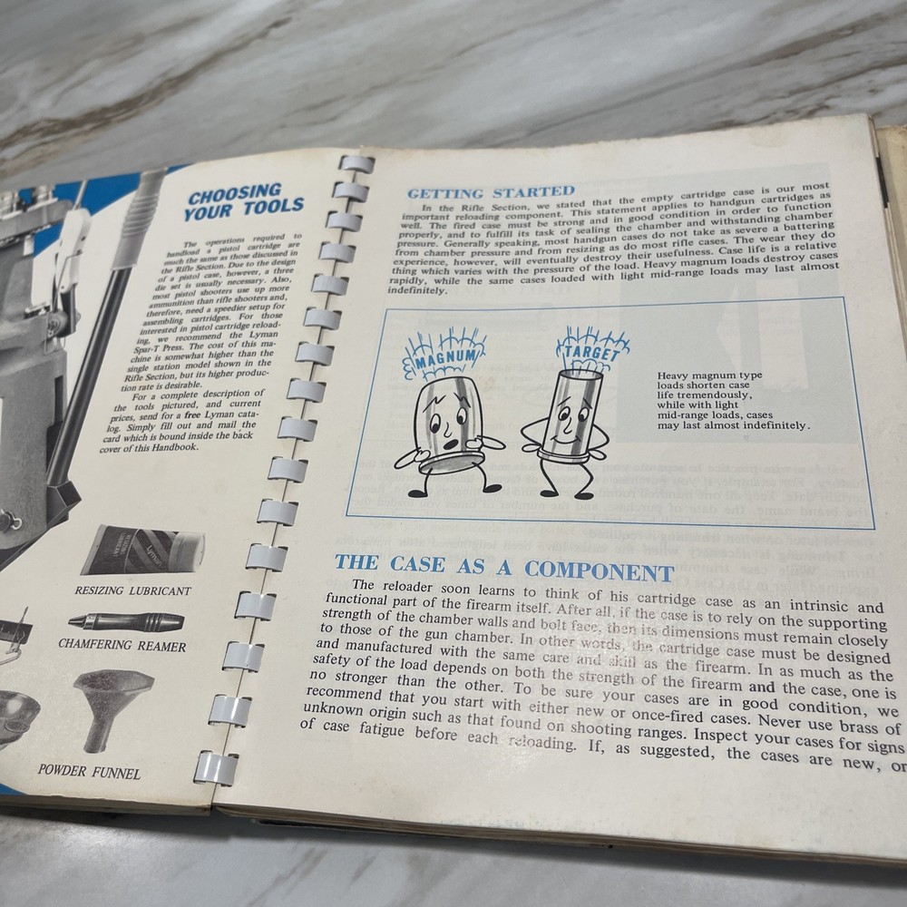 1970 Lyman Reloading Handbook 45th Edition Rifle Pistol and Muzzle Loading