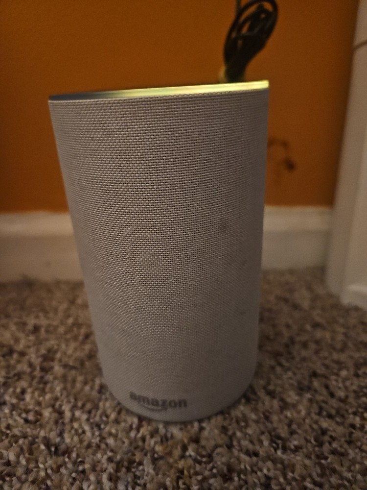 Amazon Echo (2nd Generation) Smart Assistant - Heather Grey Fabric