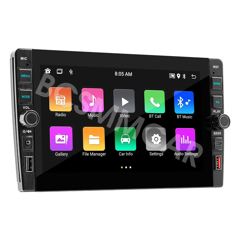 2Din Android Car Stereo Radio Bluetooth GPS Navigation for Carplay Android Auto