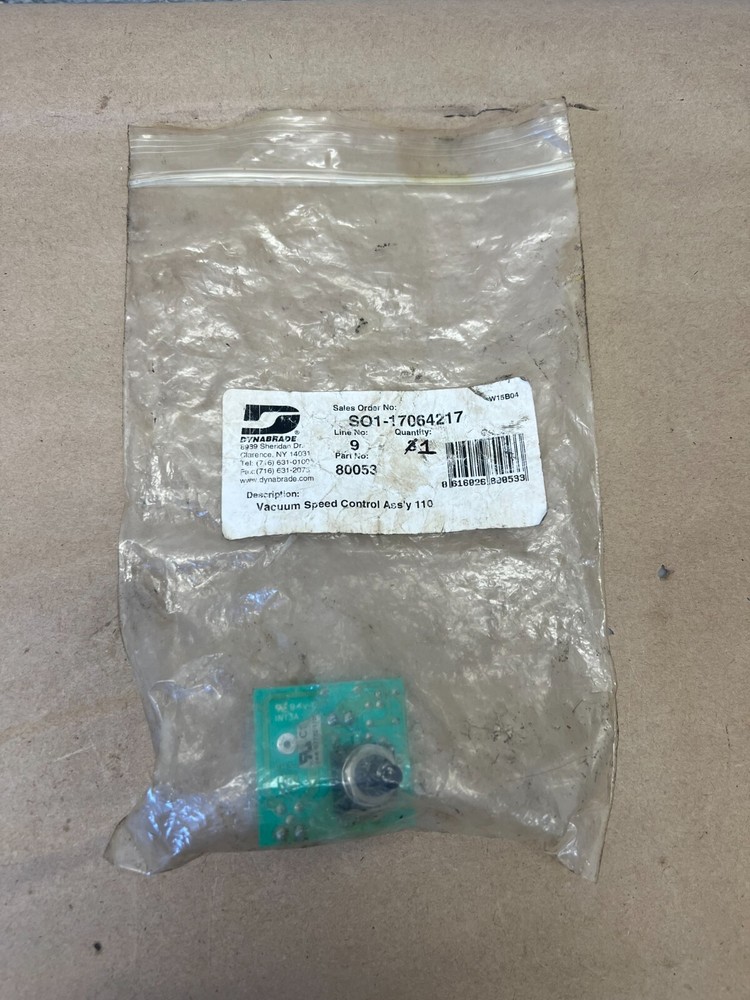 Dynabrade 80053 Vacuum Speed Control Assembly