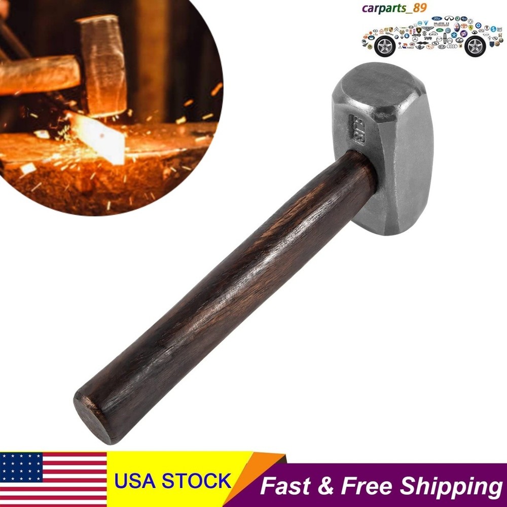 3lb Blacksmith Hammer Bladesmith Forge Engineer Drilling Stubby Hammer