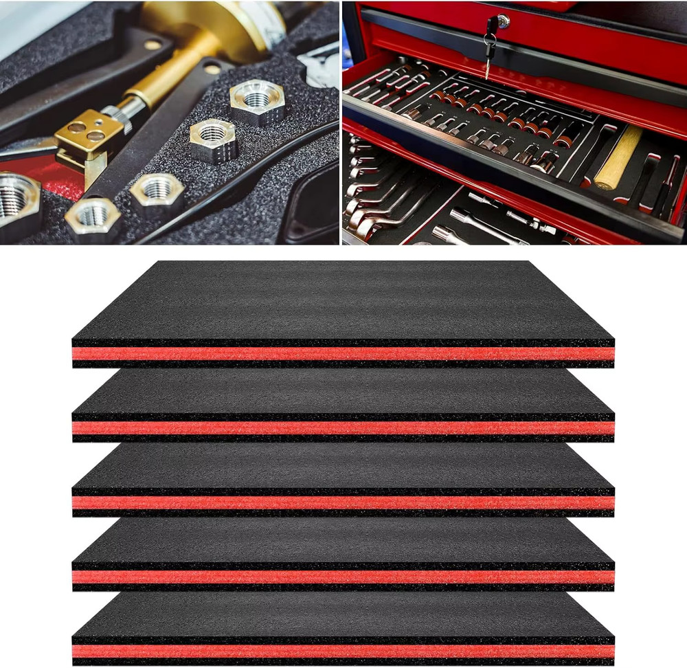 2/4Pcs EPE Toolbox Foam for Organization and Shock-Absorbing Protection, Cuttabl