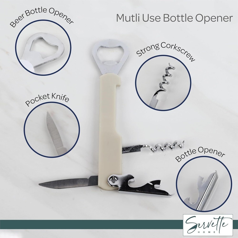 Waiter Corkscrew and Beer Bottle Opener Multifunction Tool