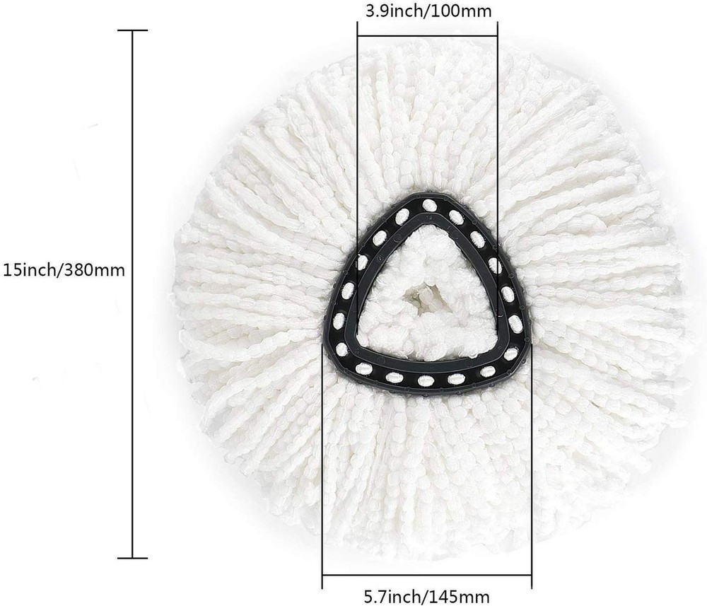 Spin Mop Replacement Head,Microfiber Mop Head Refills Easy Cleaning Mop Head,...