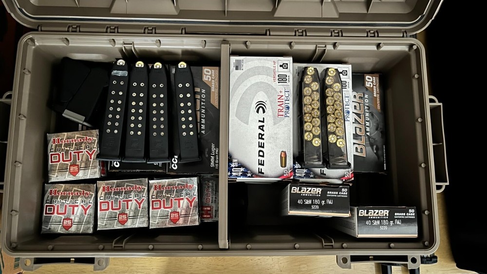 MTM Ammo Crate With Divided Storage Utility Box Stackable Large Ammunition Case