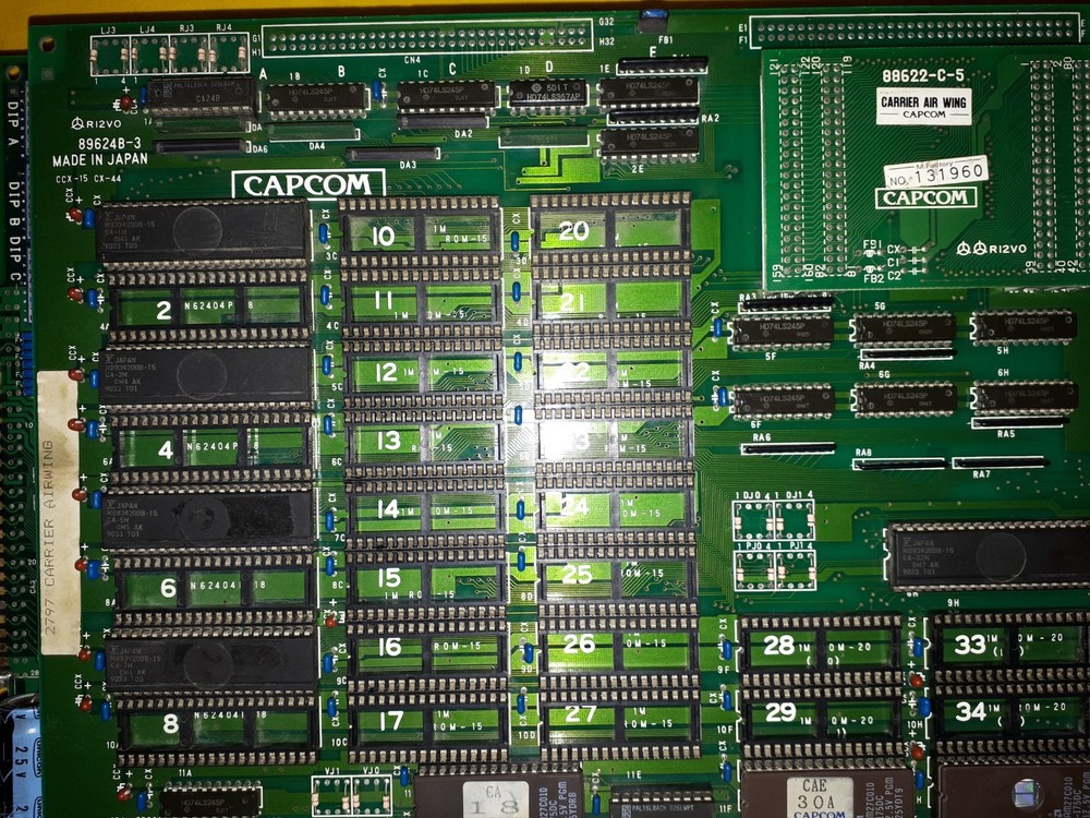 Carrier Air Wing ORJINAL CPS 1 - JAMMA PCB - WORKING