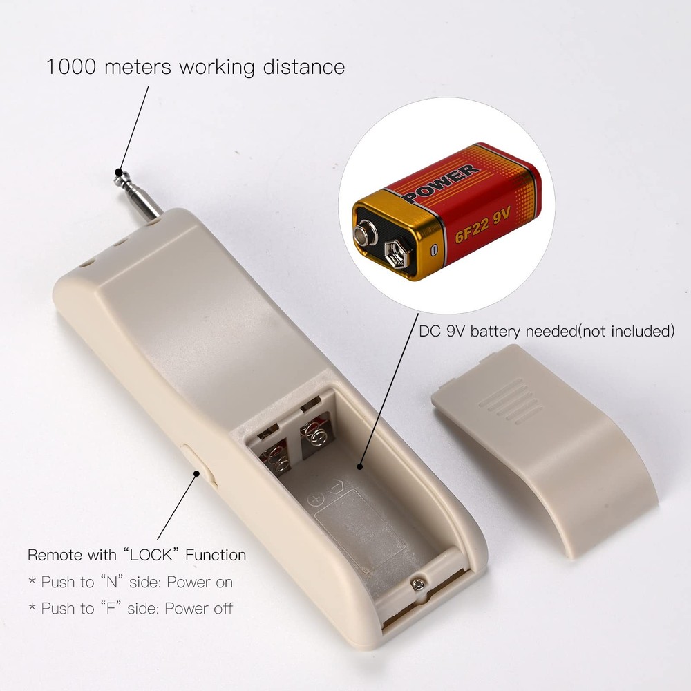 20-30 amp Waterproof Remote Control Power Switch with Long Range Remote,Outdo...