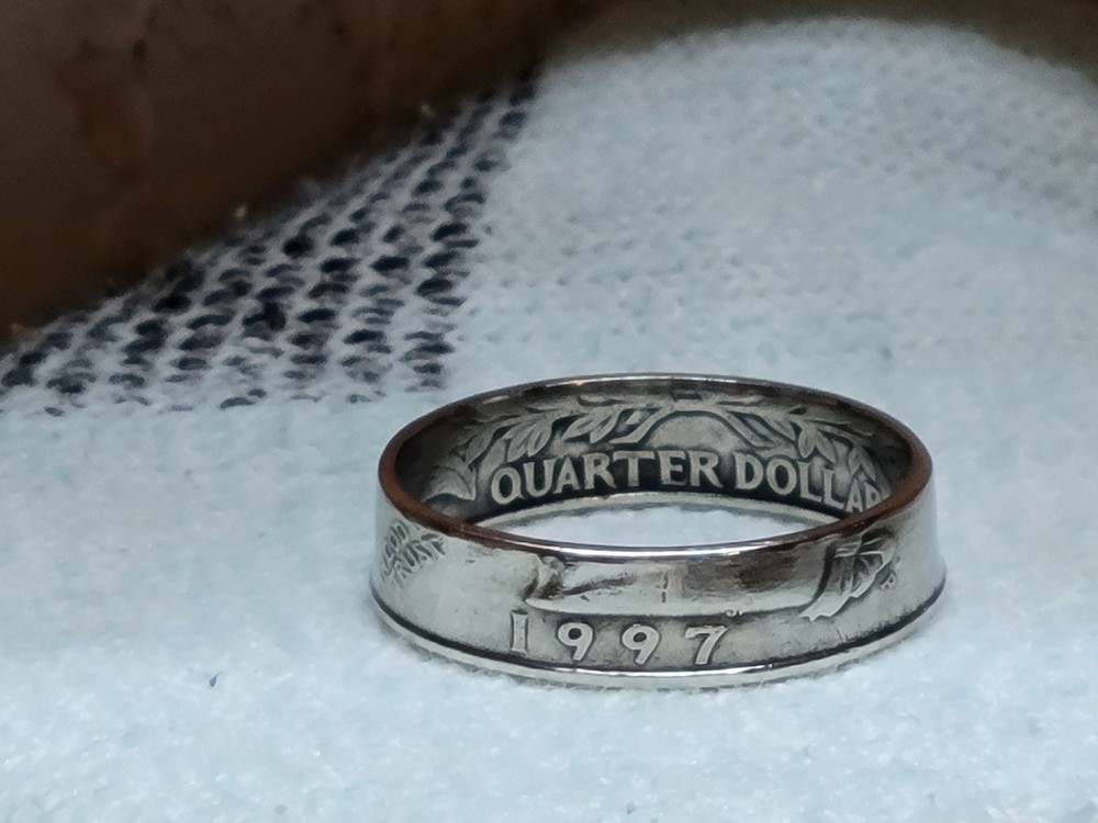 1997 - Size 11 Dated Quarter Coin Ring