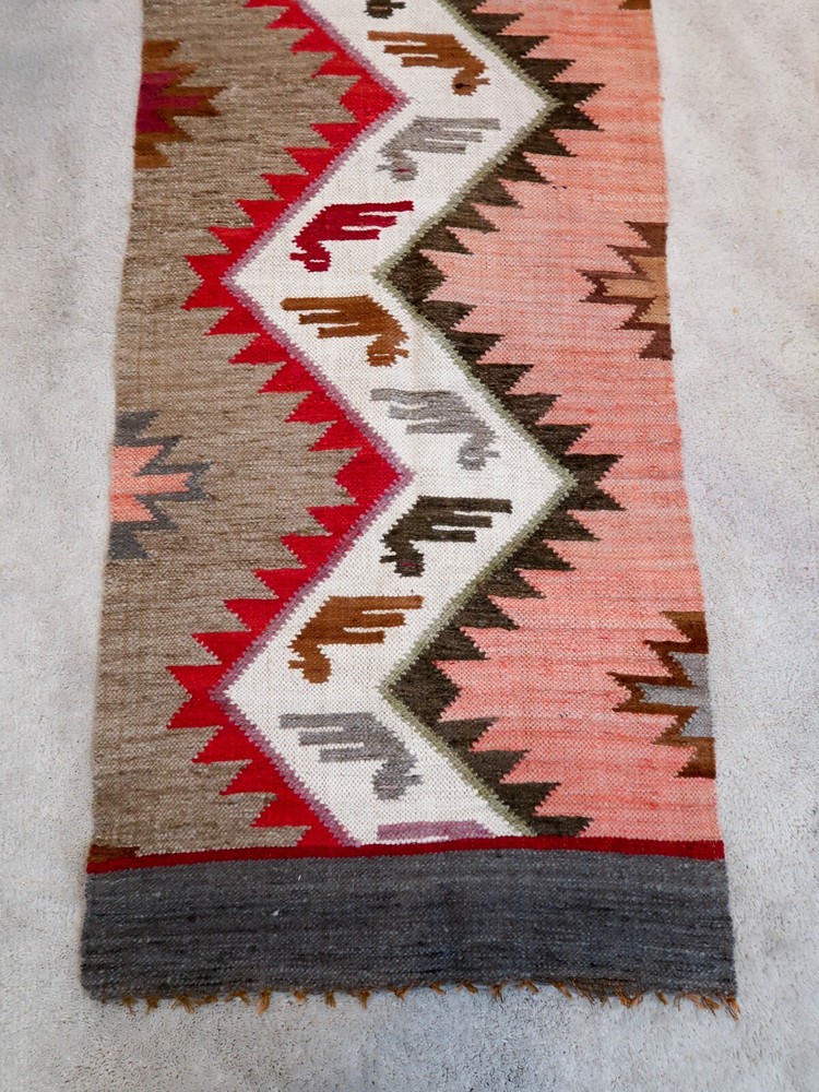 Peruvian Art Rug / Blanket 57" x 22"