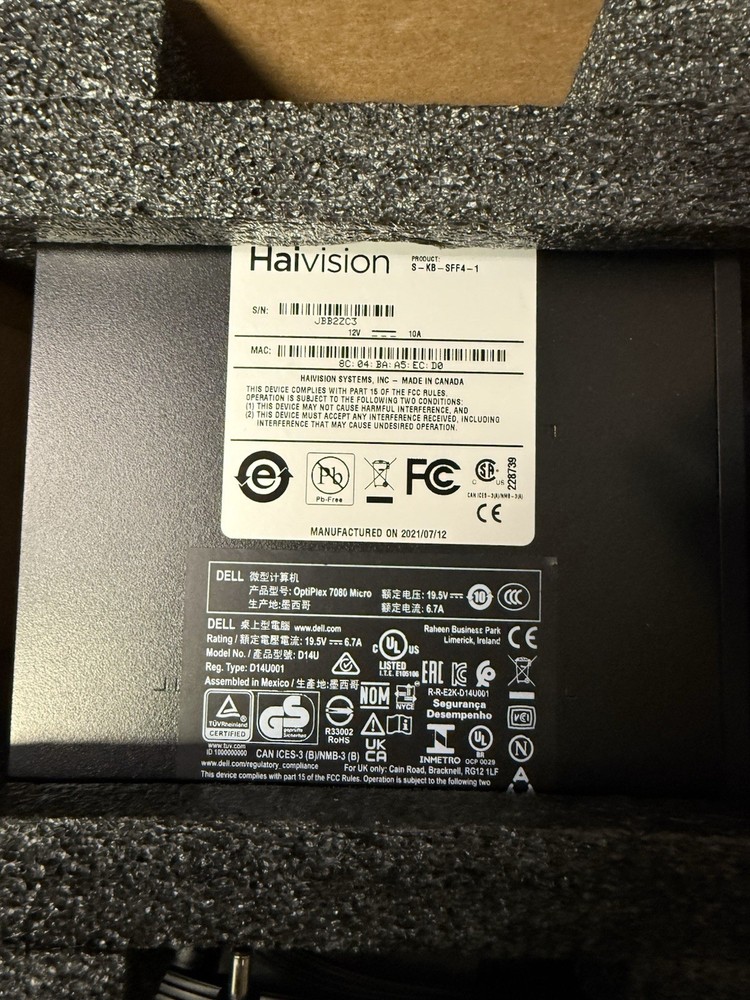 Haivision Kb Mini Encoder/decoder H.264 ￼ Used