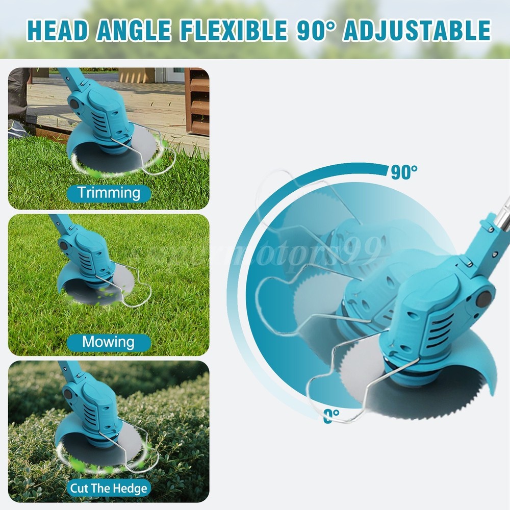 24V Electric Cordless Grass String Trimmer Lawn Edger WeedWacker Cutter 2Battery