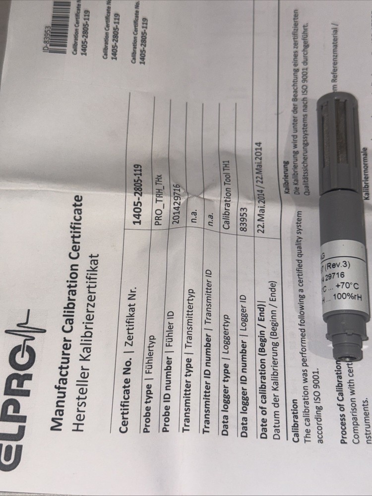 ELPRO ECOLOG TH1 Data Logger Bundle – BRAND NEW – GxP Compliant + Extra