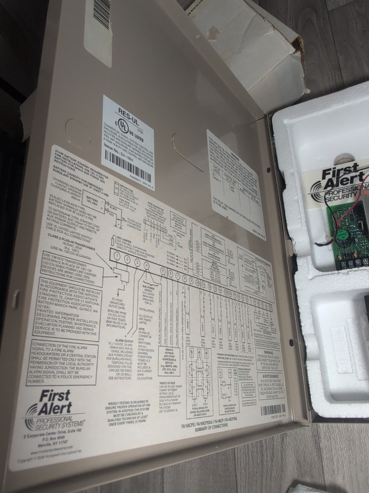 First Alert FA168CPS Control Panel Enclosure