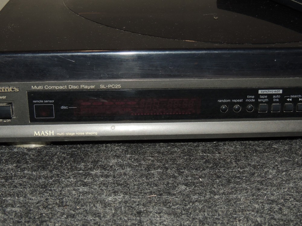 Technics SL-PC25 5 Disc CD Changer Player w/ Remote NO Cord