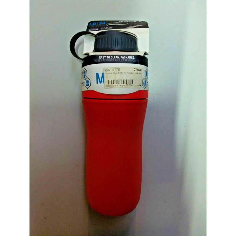 Gourde Meta corail 1 litre. Platypus