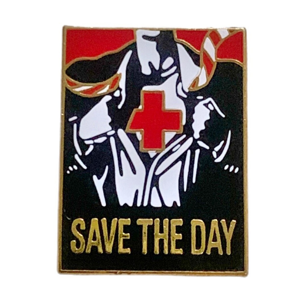 Red Cross Save the Day Souvenir Pin