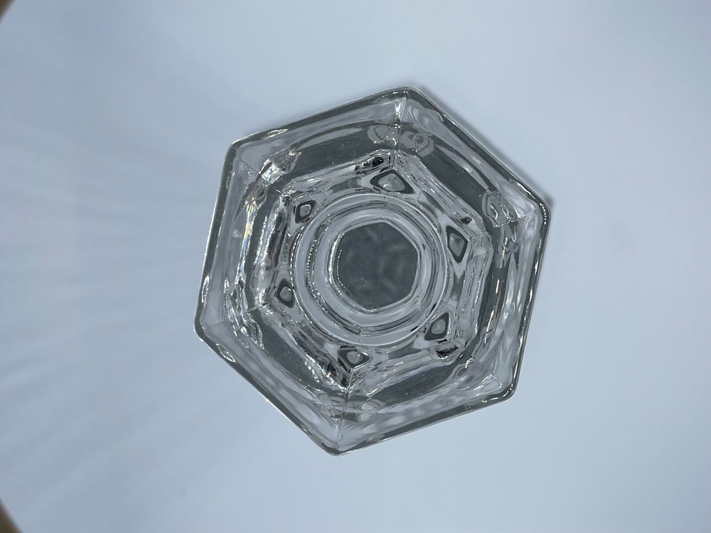 EARLY AMERICAN PATTERN GLASS CANDLESTICK HOLDER