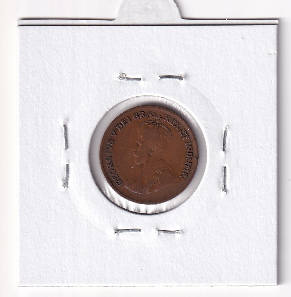 CANADA: 1932 ONE CENT GEORGE V COIN #2080