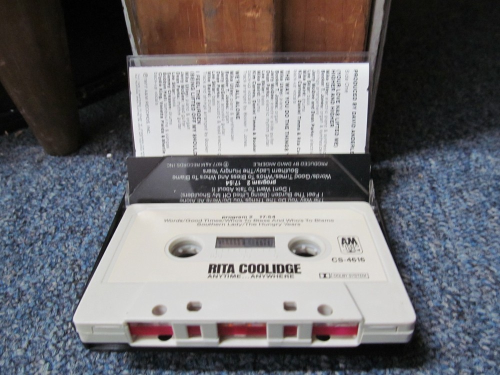 Rita Coolidge - Anytime...Anywhere - Cassette UNTESTED / AS-IS