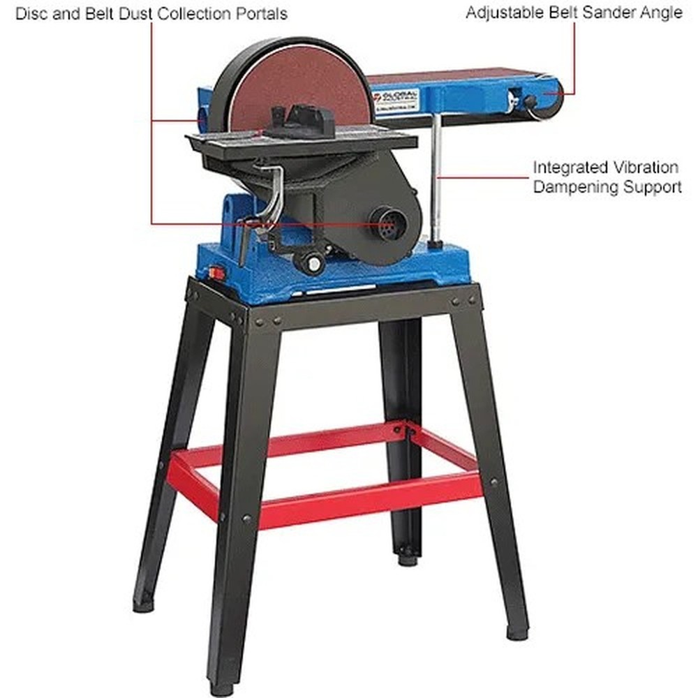 Global Industrial? Floor Standing Combination Belt & Disc Sander
