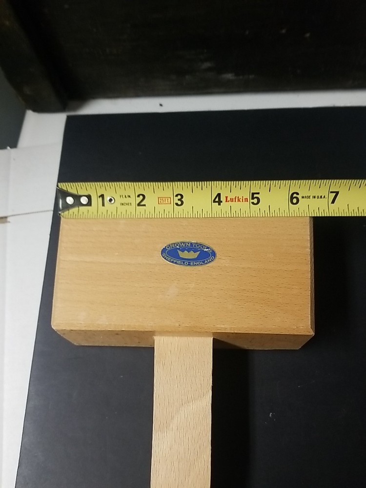contemporary Crown Tools Sheffield England carving mallet user tool