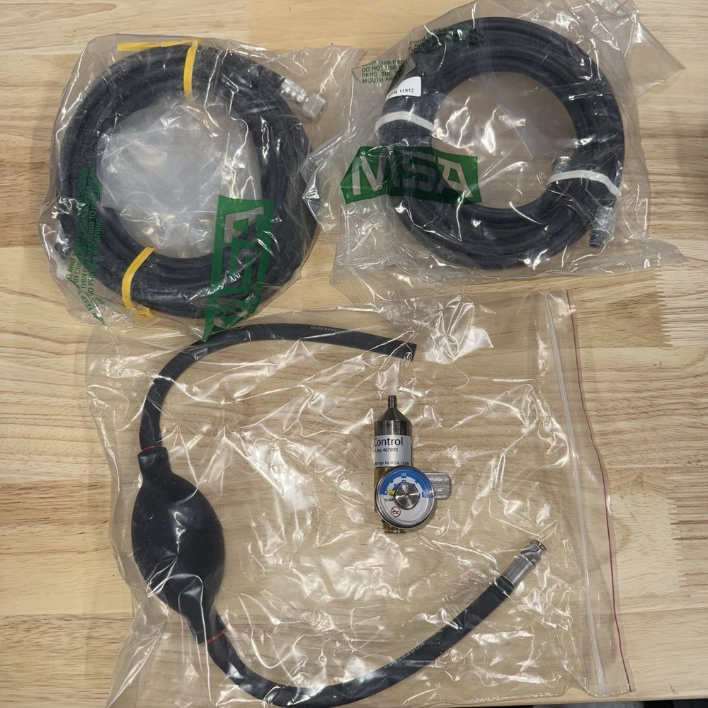 MSA Flow Control 467895 Gas Regulator w/ Aspiration Sampler & Extension Cable