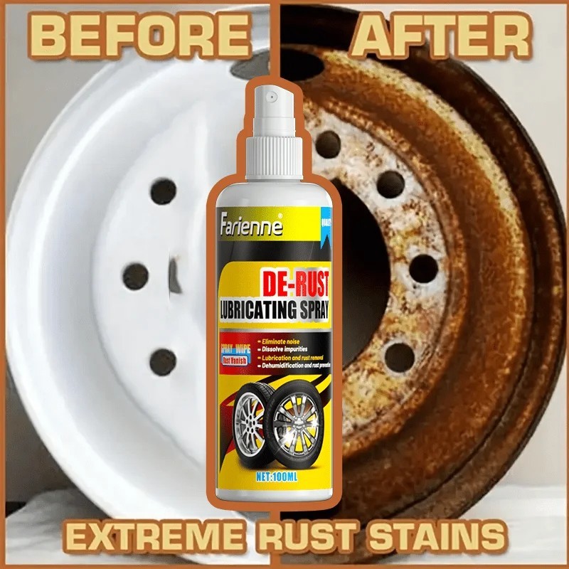 Universal Rust Remover Spray for Car Wheels Metal Surface Decontamination