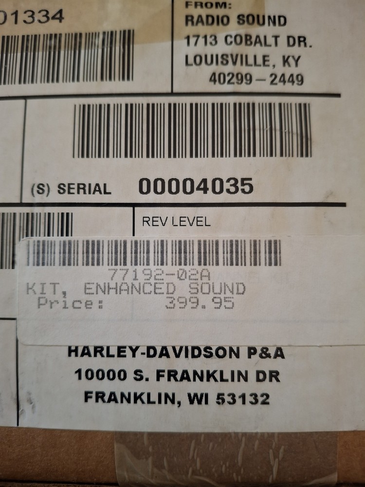 Harley-Davidson 2 Speaker Enhanced Sound System