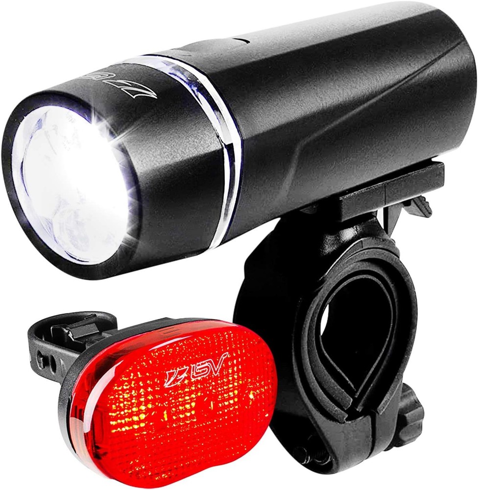 Super bright bicycle light set front rear