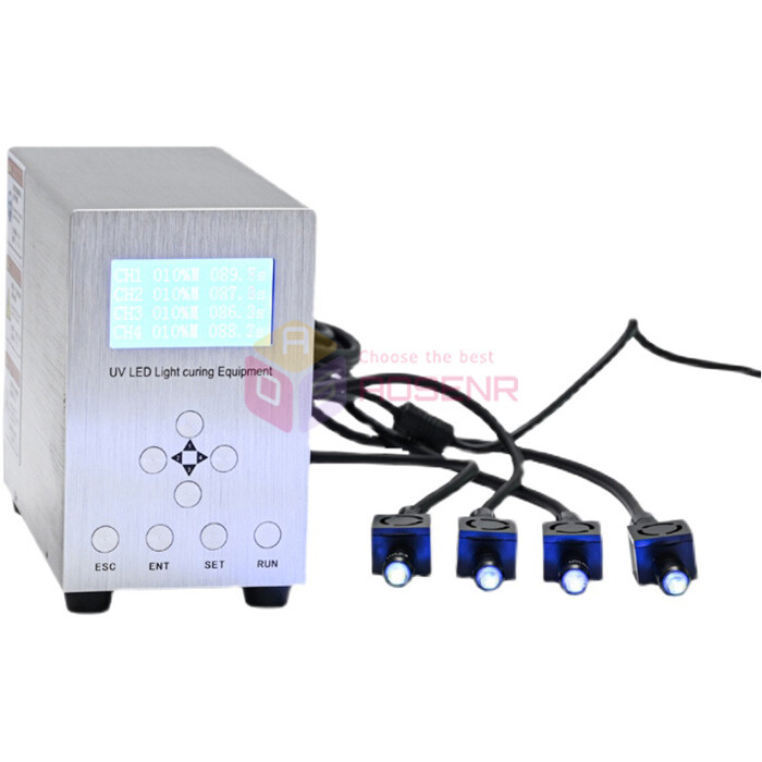 LCD Screen 365nm Spot UV LED Light Source Glue Curing Machine AirCooling.