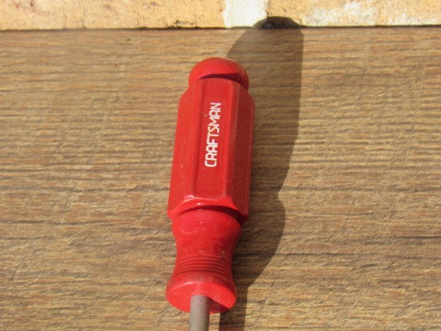 CRAFTSMAN 41053 J WF RED HANDLE #2 PHILLIPS STD HANDLE SCREWDRIVER NICE USED