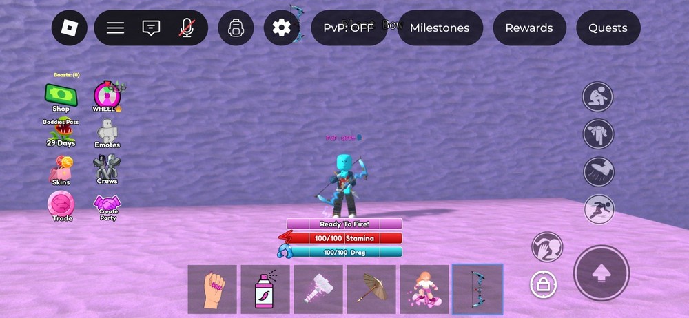 Baddies Game Item Skins Blast bow (only blast bow)