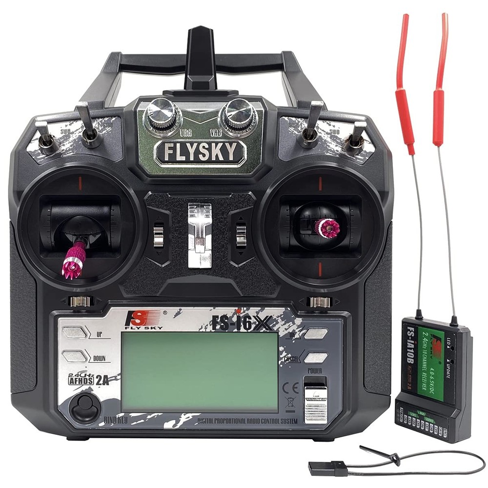 FLYSKY FSi6X 10CH 2.4GHz RC Transmitter Controller w/FSiA10B Receiver Upgrade...