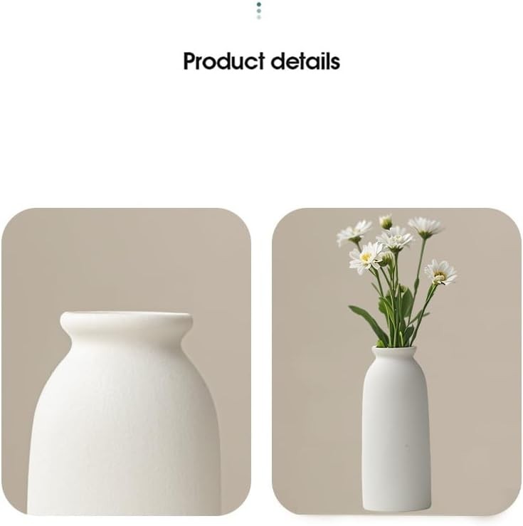 Ceramic Vase Set Small Boho Farmhouse Decor