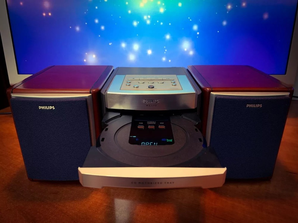 PHILIPS MC175 🌈RaRe🌈 Vintage Mini Stereo System